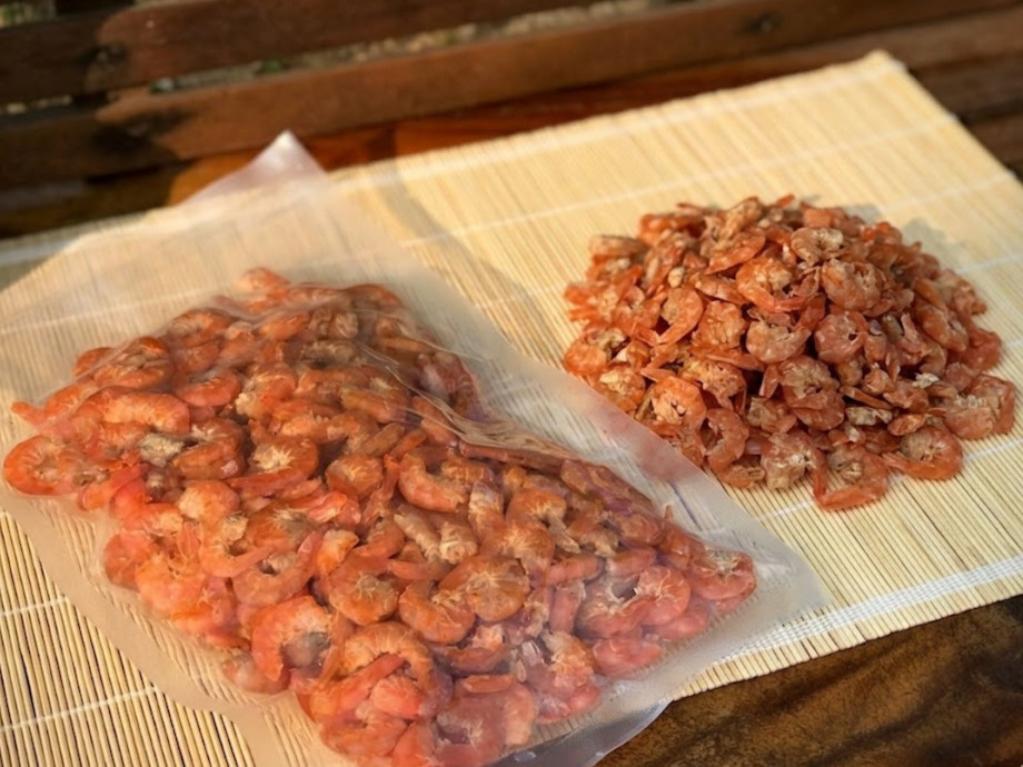 Giá trị tôm khô mang lại.