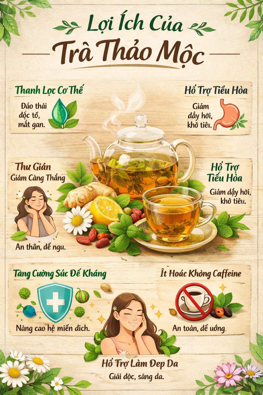 3. Lợi ích của trà thảo mộc mang lại