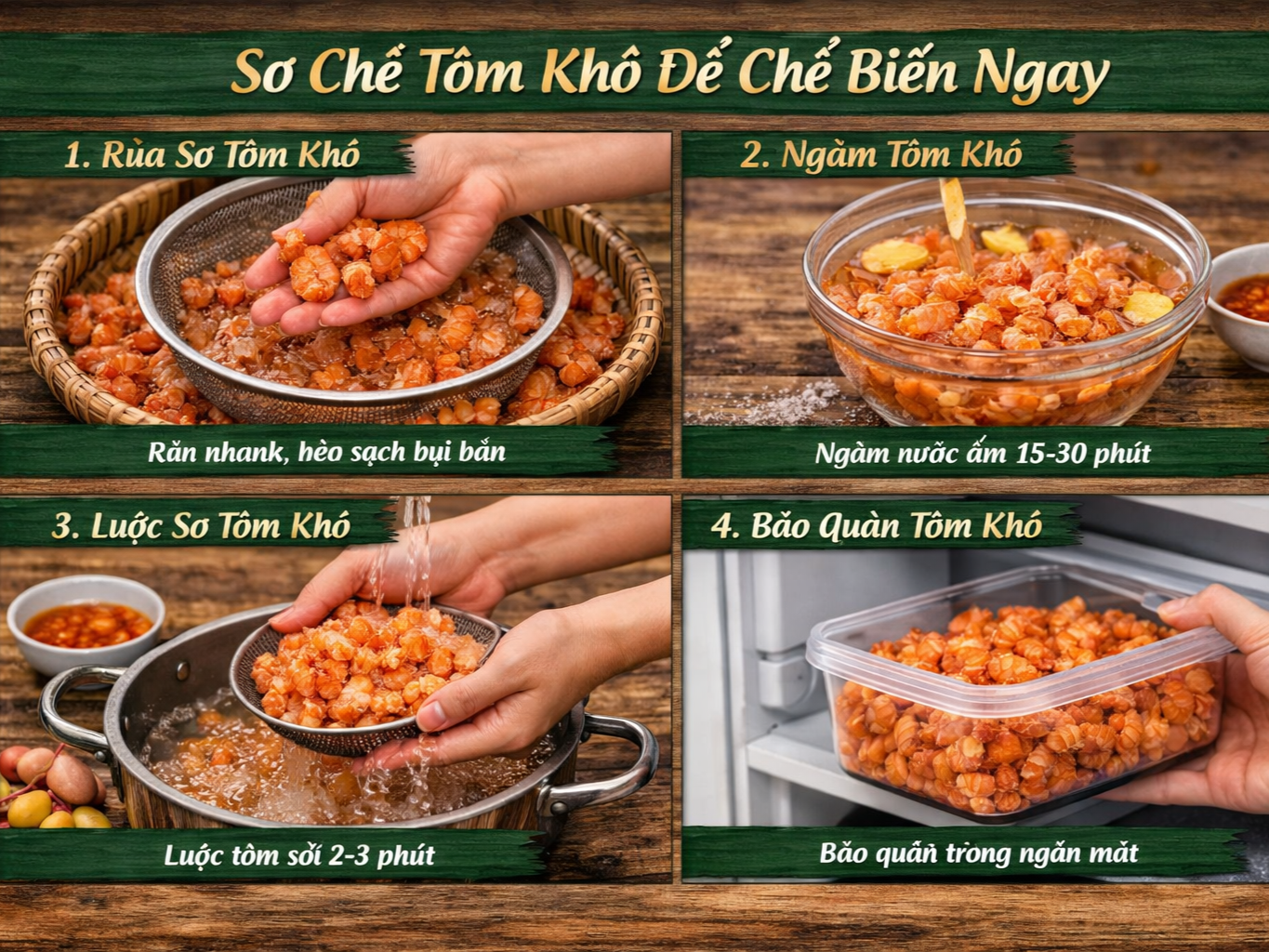 Quy trình chế biến tôm